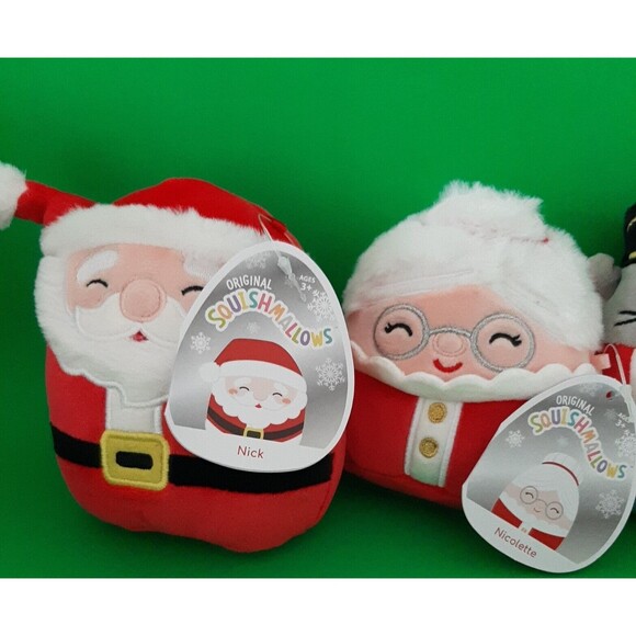 Squishmallows Christmas Holiday Mini Collection-Mr and Mrs Claus, Murray, Emmy - Picture 3 of 9